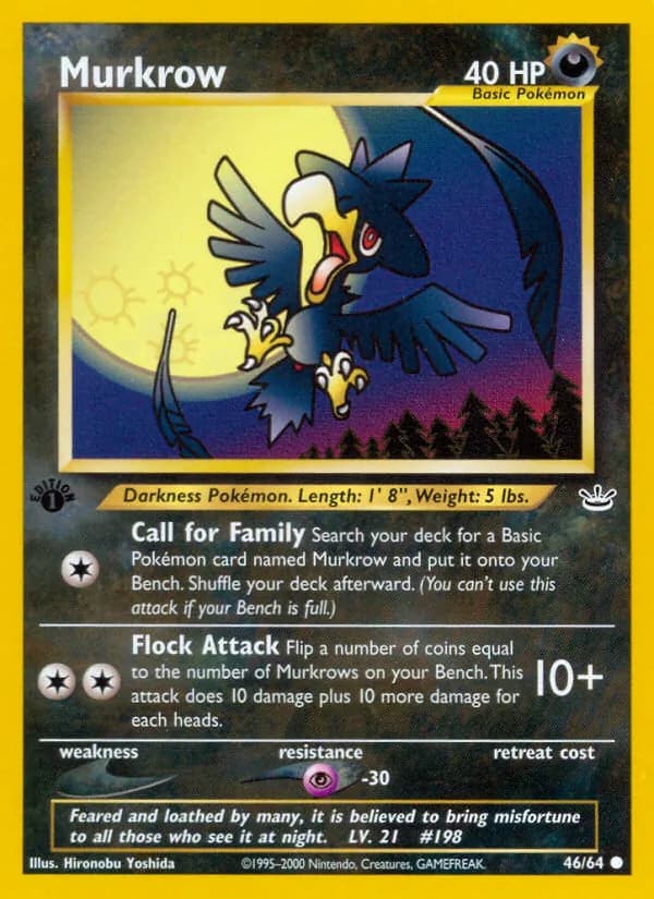 Murkrow card in English