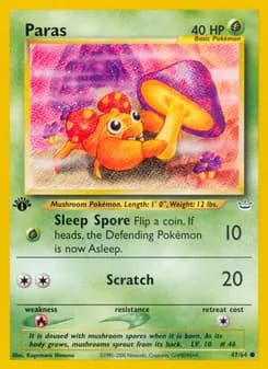 Paras card in English