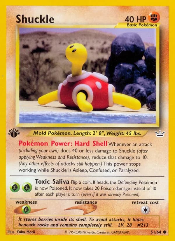 Shuckle card in English