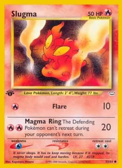 Slugma card in English