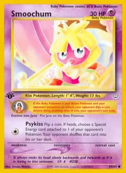 Smoochum card in English