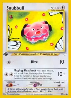 Snubbull card in English