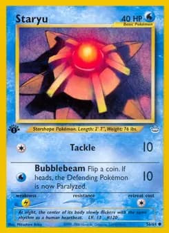 Staryu card in English