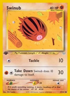 Swinub card in English