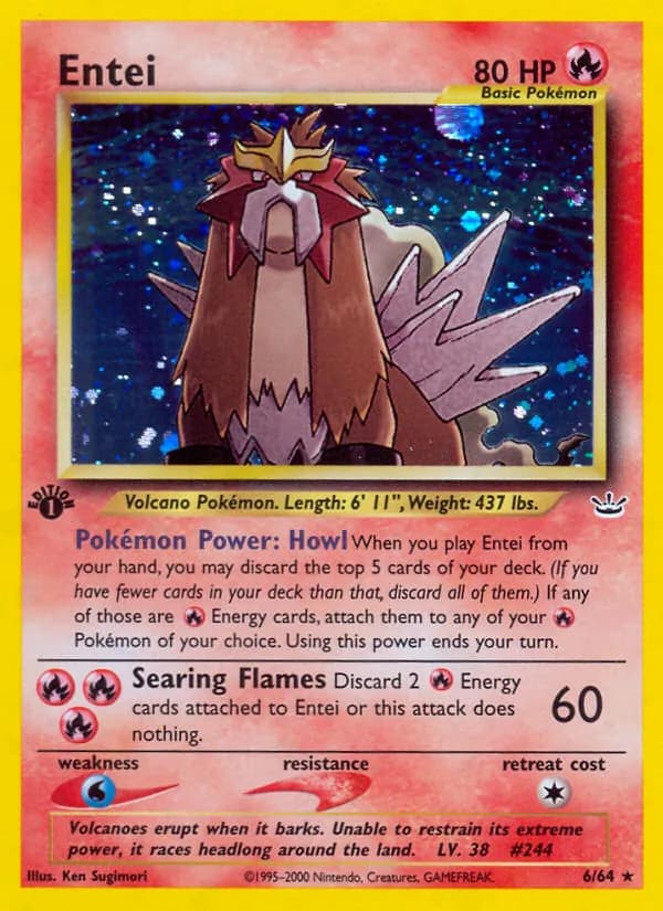 Entei card in English