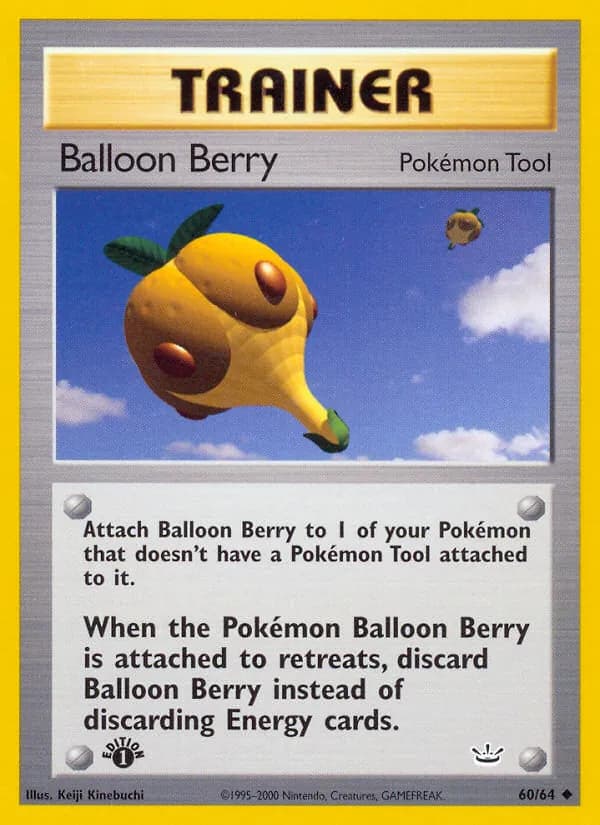 Balloon Berry card in English