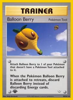 Balloon Berry card in English