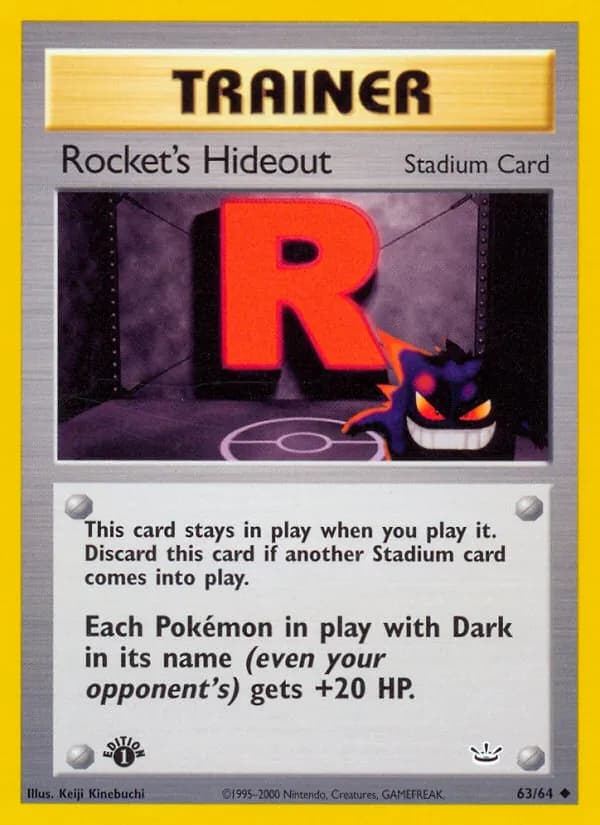Rocket's Hideout card in English
