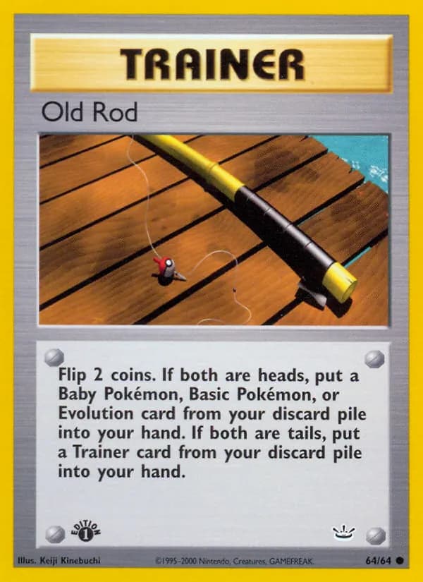 Old Rod card in English