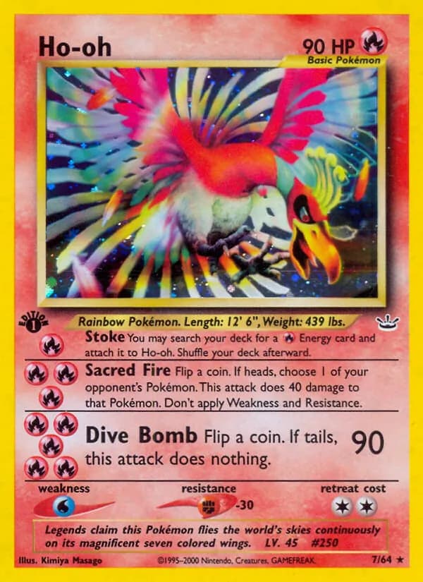 Ho-oh card in English