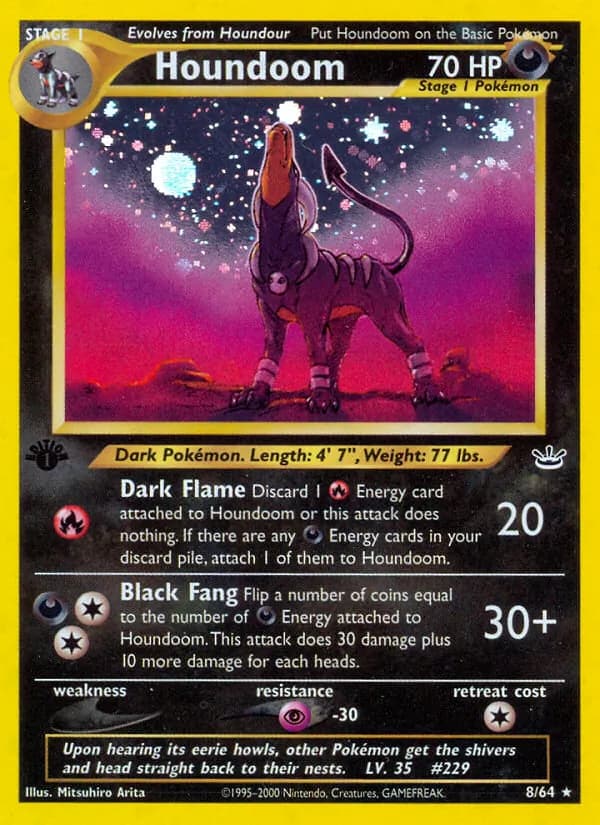 Houndoom card in English