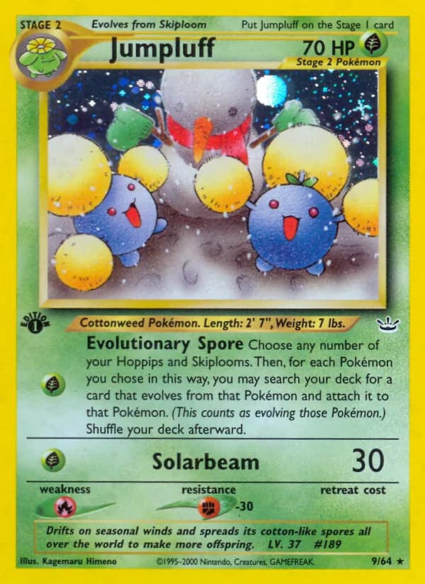Jumpluff card in English