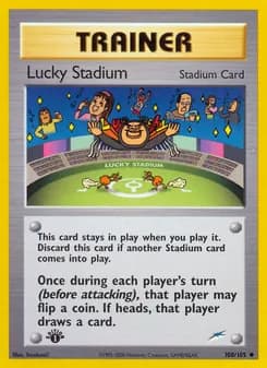 Lucky Stadium card in English