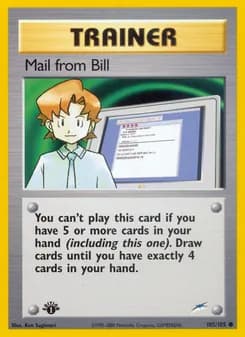 Mail from Bill card in English