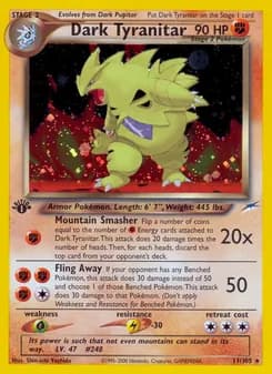 Dark Tyranitar card in English