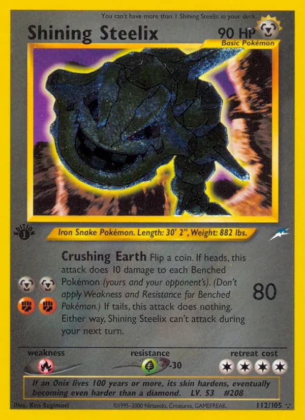 Shining Steelix card in English