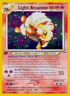 Light Arcanine card in English