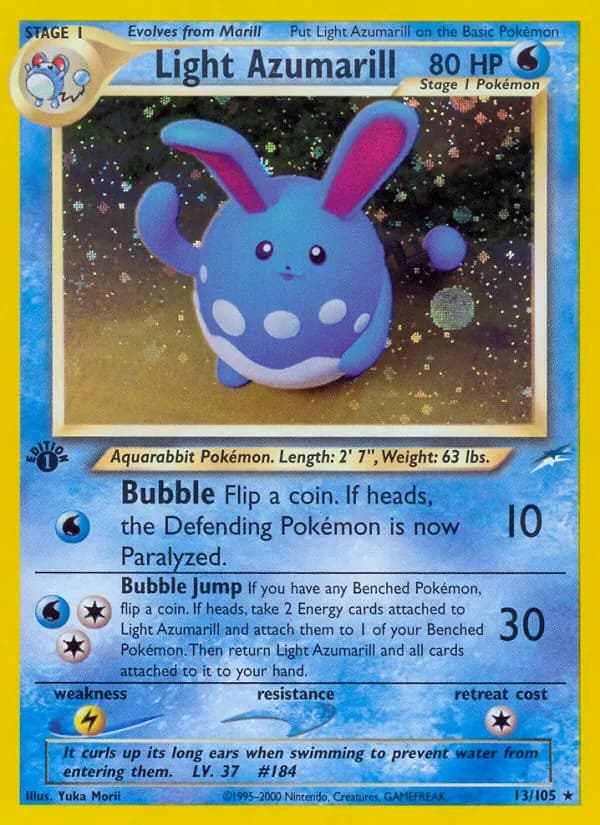 Light Azumarill card in English