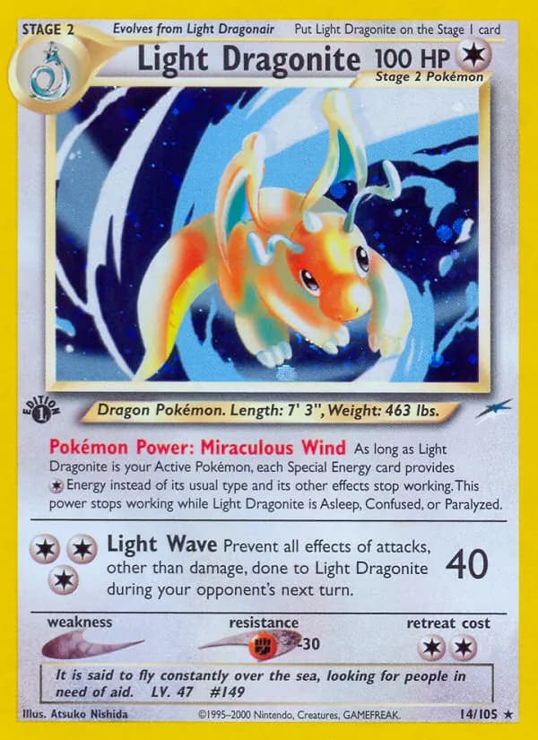 Light Dragonite card in English