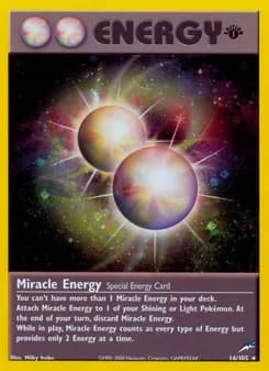 Miracle Energy card in English