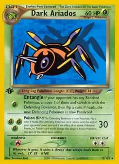 Dark Ariados card in English