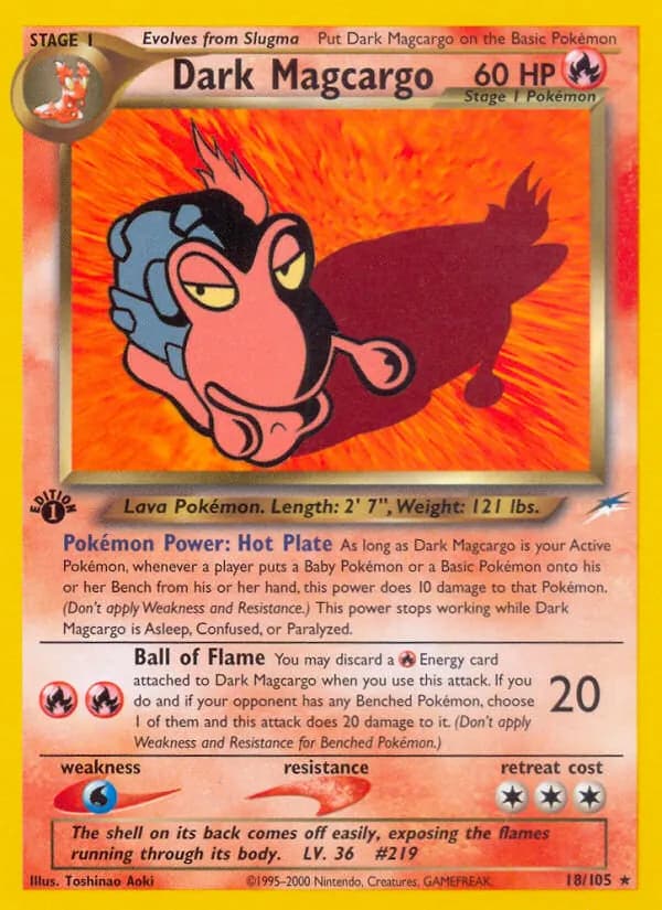 Dark Magcargo card in English