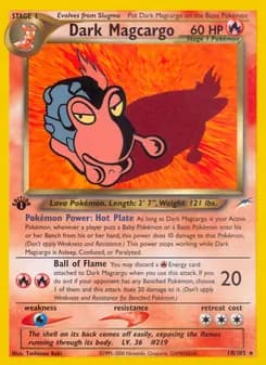 Dark Magcargo card in English