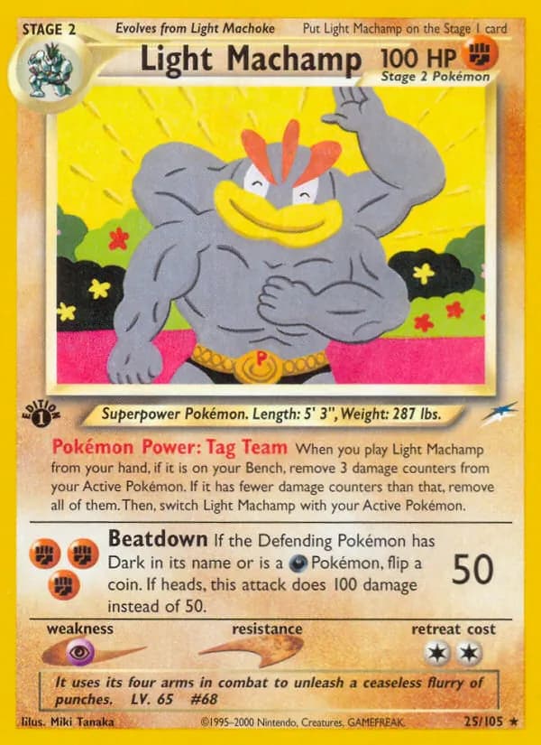 Light Machamp card in English