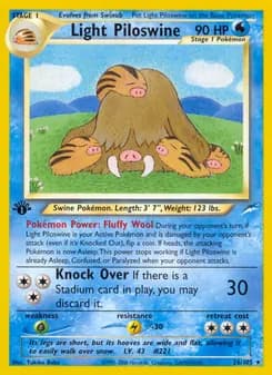 Light Piloswine card in English