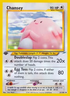 Chansey card in English