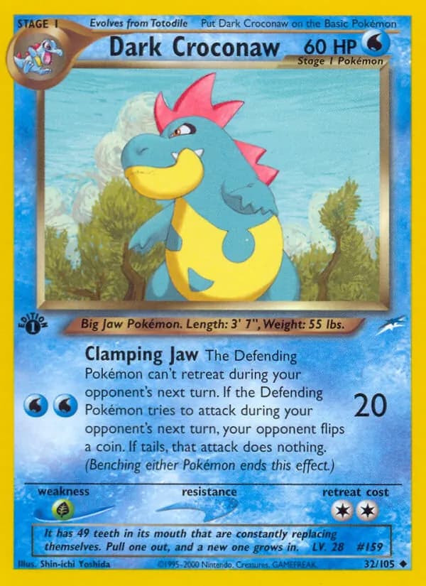 Dark Croconaw card in English