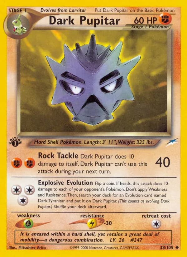 Dark Pupitar card in English
