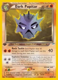 Dark Pupitar card in English