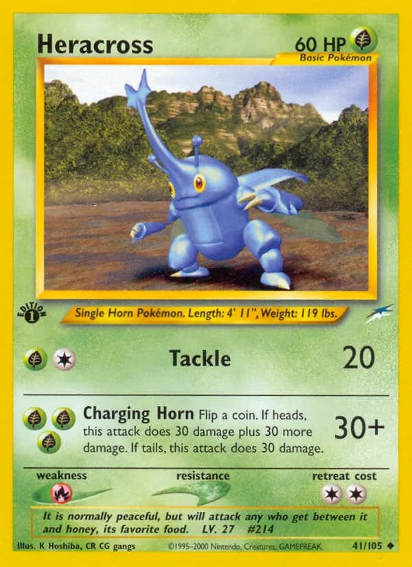 Heracross card in English