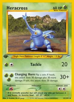 Heracross card in English
