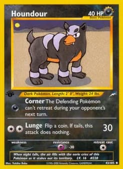 Houndour card in English