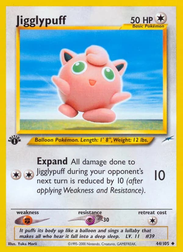 Jigglypuff card in English