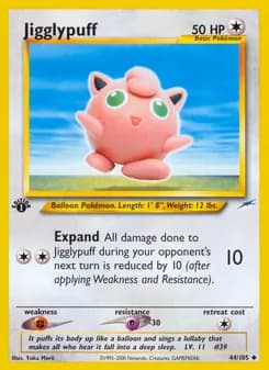 Jigglypuff card in English