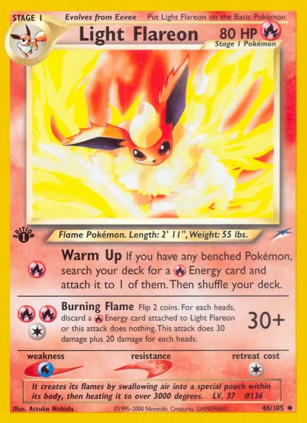 Light Flareon card in English