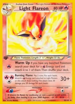 Light Flareon card in English