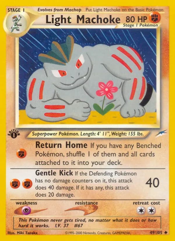 Light Machoke card in English