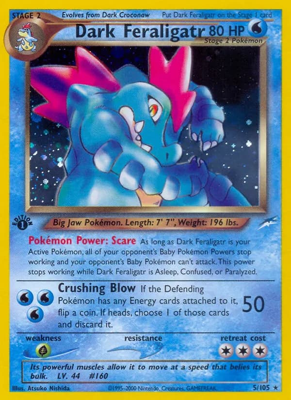 Dark Feraligatr card in English