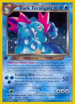 Dark Feraligatr card in English