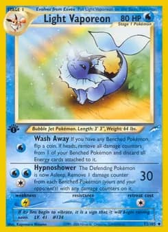 Light Vaporeon card in English