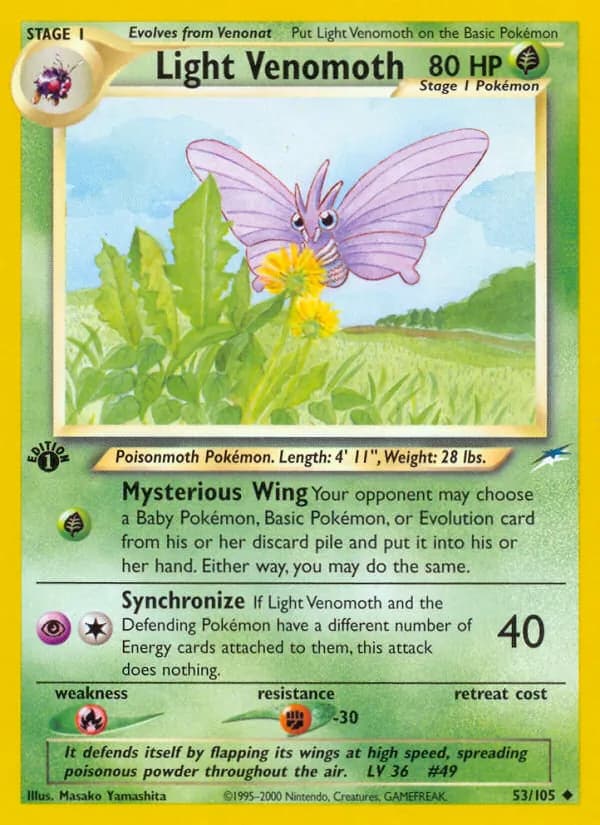 Light Venomoth card in English
