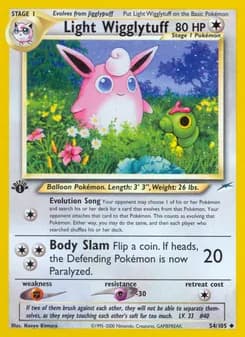 Light Wigglytuff card in English