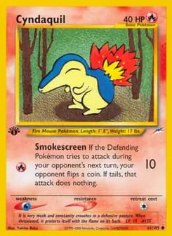 Cyndaquil card in English