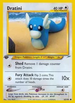 Dratini card in English