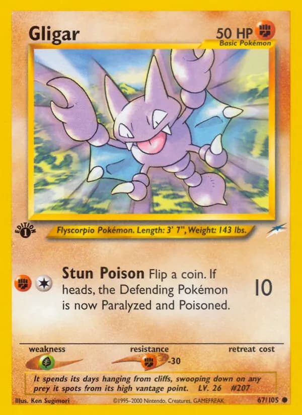 Gligar card in English