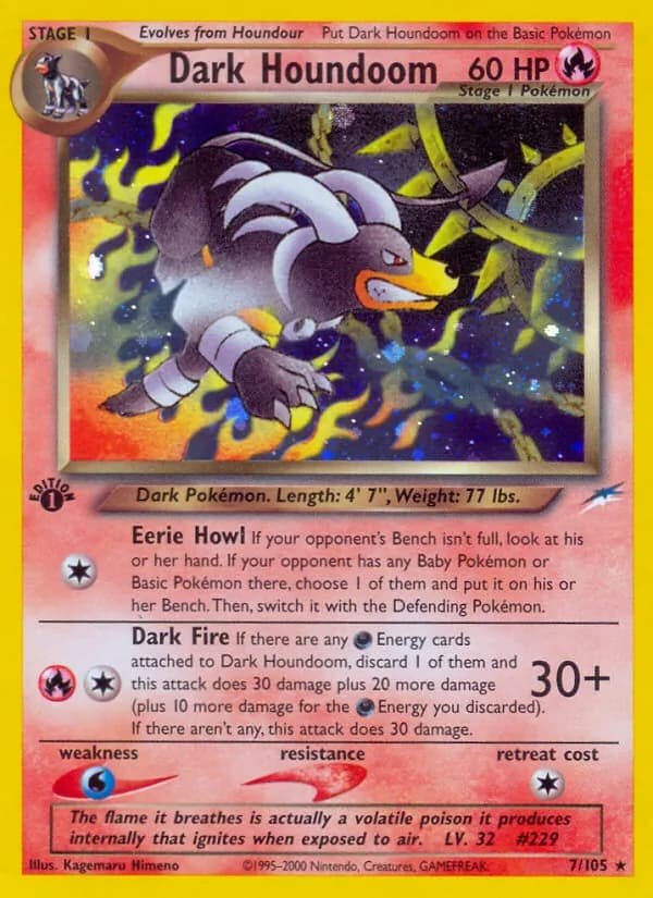 Dark Houndoom card in English